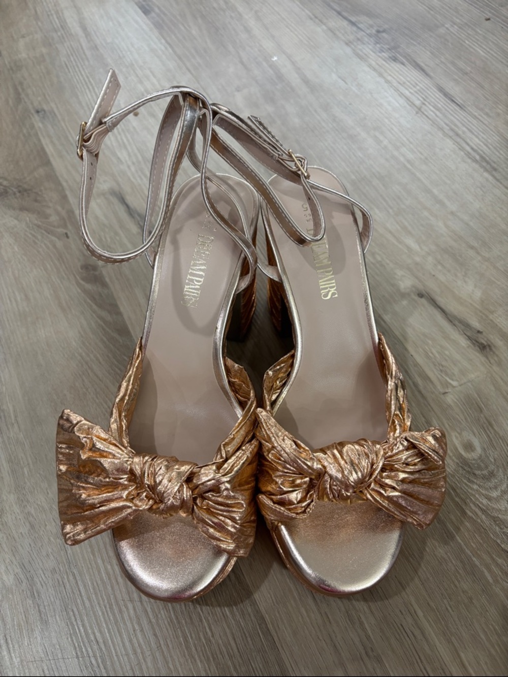 NEW Women’s Dream Pairs Platform Bow Knot Sandals - Picture 2 of 7